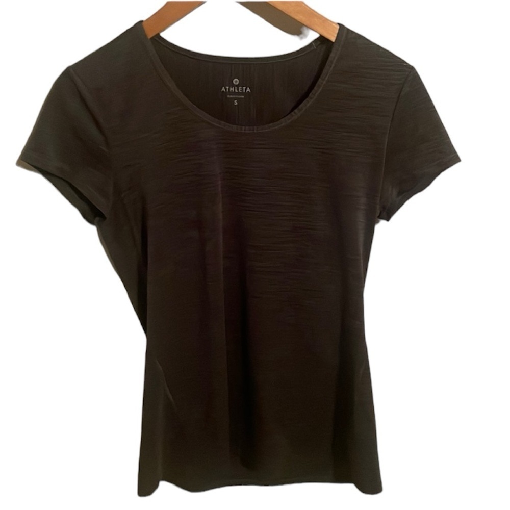 Athleta workout top sz s small woman’s heather grey - Picture 1 of 4